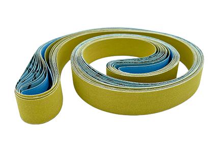 Sky-Blue Crankshaft Polishing Belts 64"L, 1"W, 400 Grit, 10 Per Box